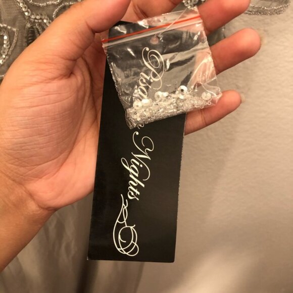 Pisarro Nights Beaded & Sequined Long Mesh Gown - Picture 7 of 7